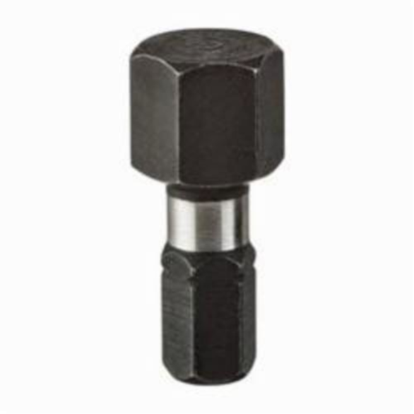 Milwaukee® Shockwave™ Impact Insert Bit, Hex Point, 1 in OAL, Custom Alloy76™ Steel