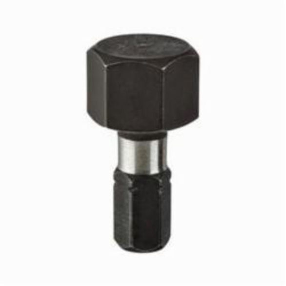 Milwaukee® Shockwave™ Impact Insert Bit, Hex Point, 1 in OAL, Custom Alloy76™ Steel