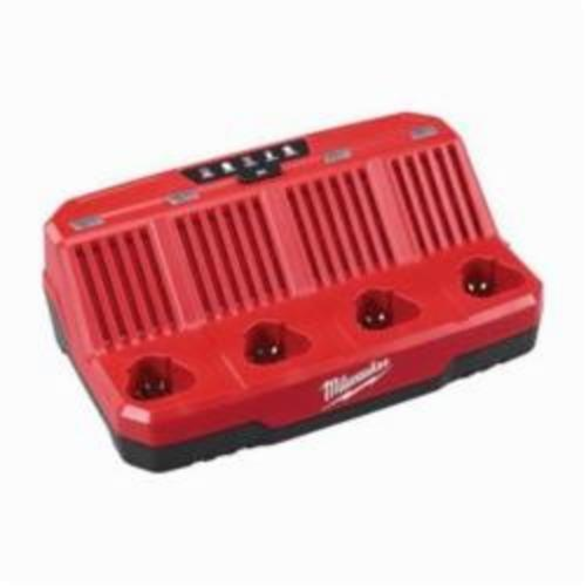 Milwaukee® M12™ 4-Bay Sequential Charger, Suitable For Use With Milwaukee M12™ Battery, 1.5 Ah - 4 Ah, 4 Batteries