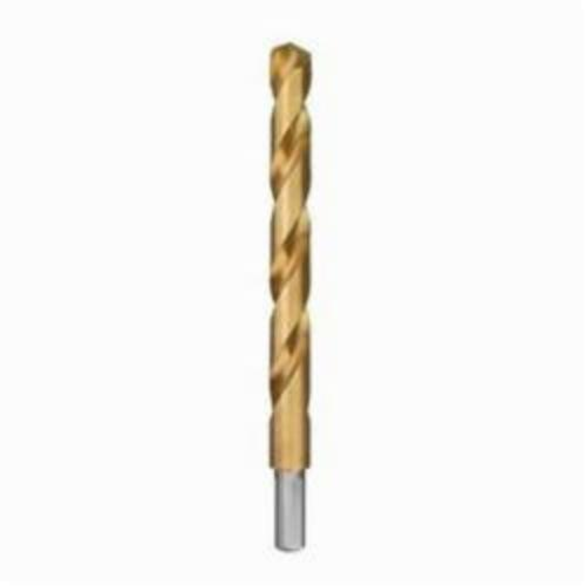 Milwaukee® Thunderbolt® Secure-Grip™ Jobber Drill, 27/64 in Dia x 5-3/8 in L, Steel, Titanium Coated