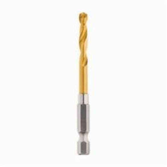 Milwaukee® SHOCKWAVE™ Hex Impact Drill Bit, 3/16 in Dia x 3 in L, 1-1/8 in Cutting