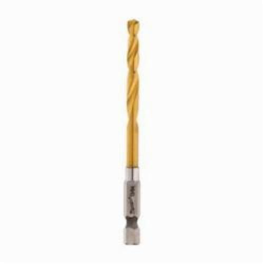 Milwaukee® SHOCKWAVE™ Hex Impact Drill Bit, 13/64 in Dia x 3-21/32 in L, 1-51/64 in Cutting