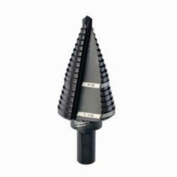 Milwaukee® 48-89-9209 Step Drill Bit, 7/8 in Dia Min Hole, 1-1/8 in Dia Max Hole, 2 Steps, 2 Hole Sizes