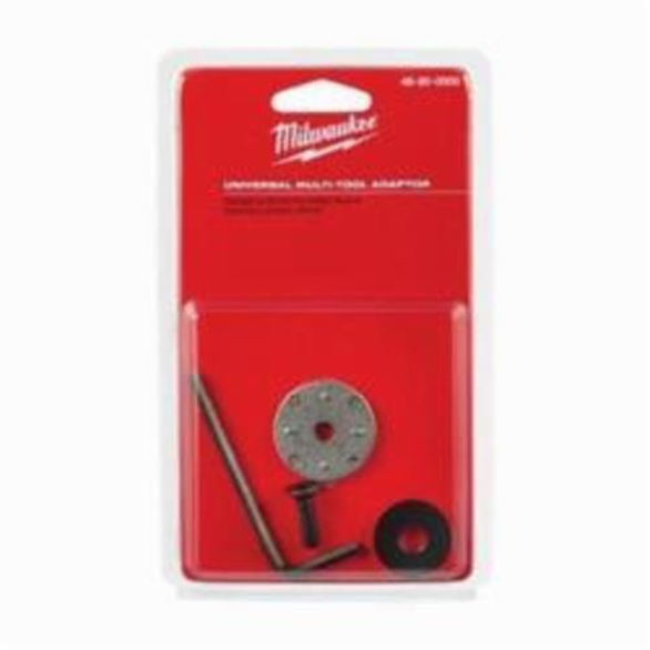 Milwaukee® M18™ Universal Multi-Tool Blade Adaptor, 1/4 in ID x 3-1/4 in OD x 1/8 in THK, Steel, Black/Silver