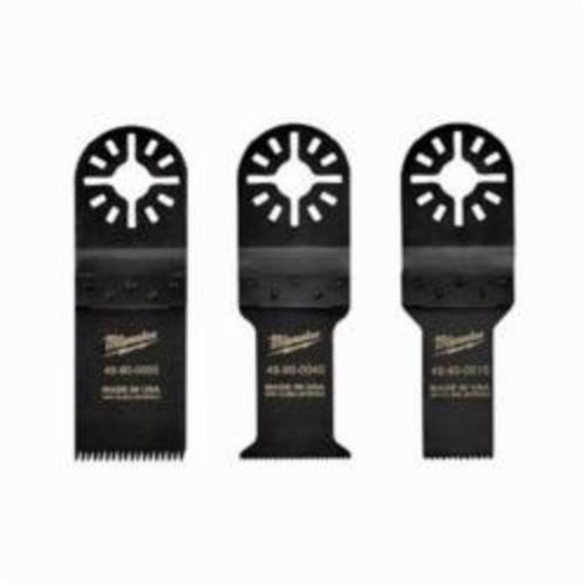 Milwaukee® 48-90-1000 Multi-Tool Oscillating Blade Kit, 3-Piece, 3-3/4 in OAL, 3/4 and 1-1/4 in Size