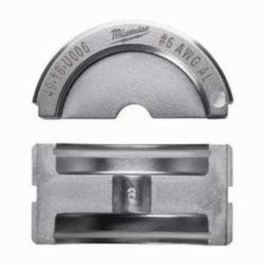 Milwaukee® M18™ FORCELOGIC™ U-Style Crimping Tool Die, 6 AWG Dual Rated Lug/Splice Cable, Aluminum