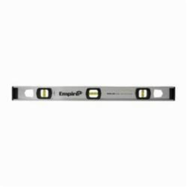 EMPIRE® 540-24 Flat Tradesman's I-Beam Level, 24 in L, 3 Vials, Aluminum, (1) Level, (2) Plumb