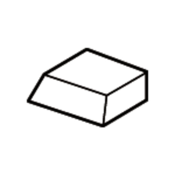 Mitsubishi 100506 0.3750 in Inscribed Circle, Square Shape, CBS.D, Chipbreaker for Indexables
