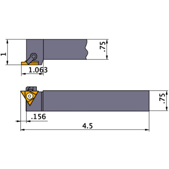 TURNING HOLDER MTVOR-12-4B