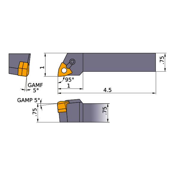 TURNING HOLDER MWLNL-245E