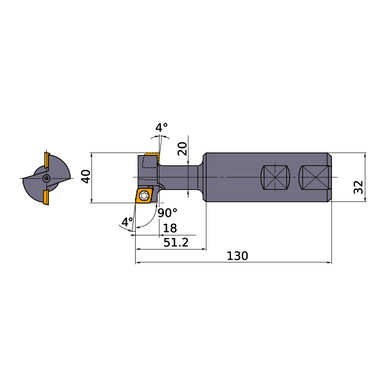 ENDMILL INDEXABLE  TSMPR402S32