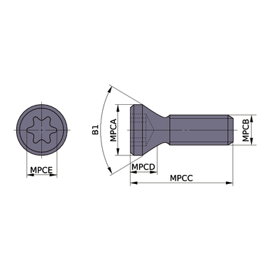 SCREW TPS35  M3.5 X 6.0 X .453 OAL