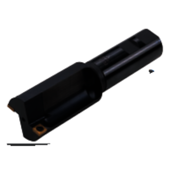 Mitsubishi 210526 1.1417 in Cut Dia, 1.2598 in Shank Dia, Weldon, Indexable Plunge End Mill