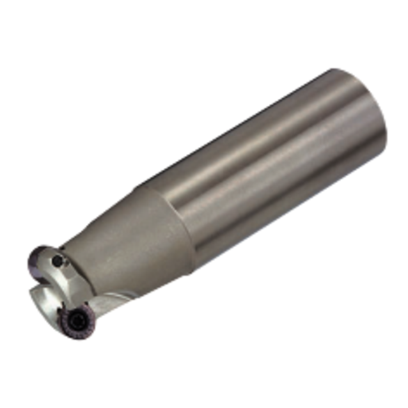 Mitsubishi 210649 0.5827 in Cutting Dia, 0.1969 in, 0.9843 in Dia Cylindrical Shank, Indexable Copy End Mill