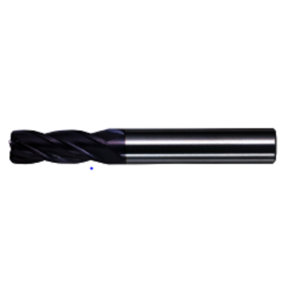 MITMAT 215263 0.5 in Corner Rad, 5 mm Mill Dia, 20 mm LOC, 60 mm OAL, 4 Flutes, Carbide, VC, Corner Radius & Corner Chamfer End Mill