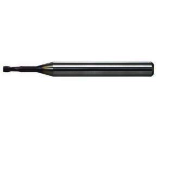Mitsubishi 219387 2.4 mm Milling Dia, 3.6 mm LOC,50 mm OAL, 2 Flutes, Carbide, MS, Square End Mills