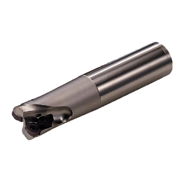 Mitsubishi 256006 0.5866 in Cutting Dia, 0.0787 in, 0.9843 in Dia Cylindrical Shank, Indexable Copy End Mill