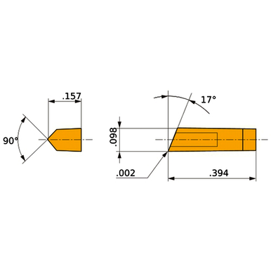 Mitsubishi 267741 Coated Indexable Turning Insert, L Hand