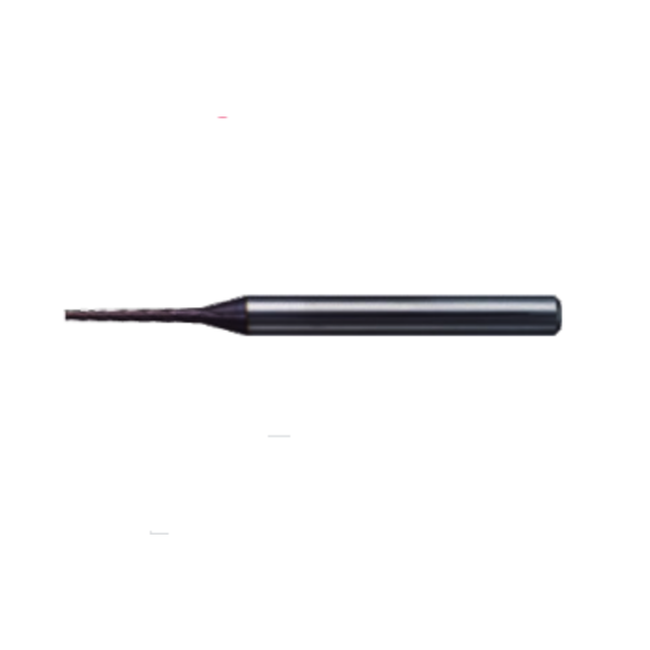Mitsubishi 288788 0.5 mm Milling Dia, 0.7 mm LOC,45 mm OAL, 2 Flutes, Carbide, MS, Square End Mills