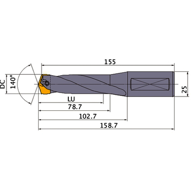 DRILL INDEXABLE  TAWSN2100S25