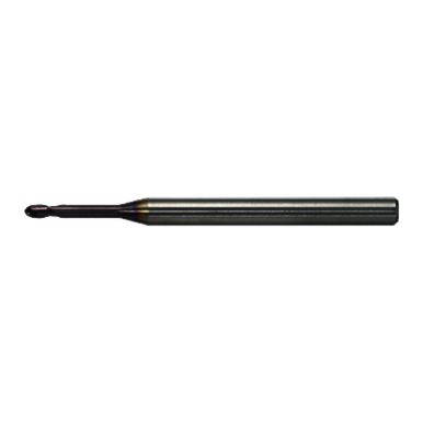 MITMAT 317008 0.0625 mm Mill Dia, 0.0625 mm LOC, 2 mm OAL, 2 Flutes, Carbide, MS, Ball End Mill