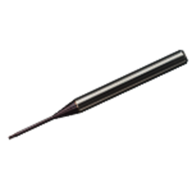 Mitsubishi 317315 0.25 mm Milling Dia, 0.25 mm LOC,3 mm OAL, 2 Flutes, Carbide, MS, Square End Mills