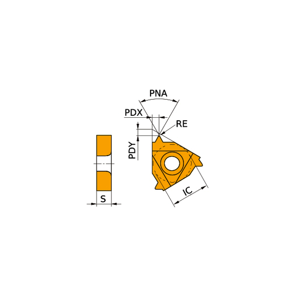 Mitsubishi 319716 Coated Indexable Turning Insert, R Hand