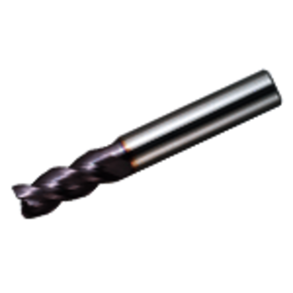 Mitsubishi 331820 3.5 mm Milling Dia, 8 mm LOC,50 mm OAL, 3 Flutes, Carbide, MS, Square End Mills