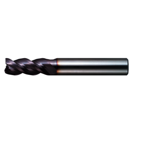 Mitsubishi 332005 15 mm Milling Dia, 26 mm LOC,110 mm OAL, 3 Flutes, Carbide, MS, Square End Mills