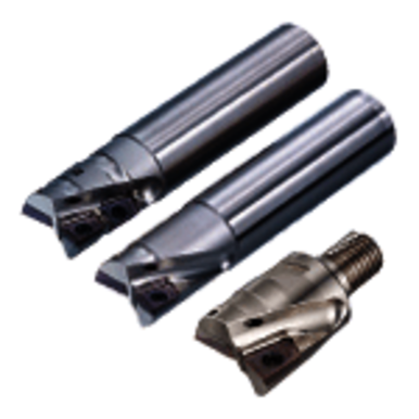 Mitsubishi 334641 40 mm Milling Dia, 18 mm LOC,160 mm OAL, 2 Flutes, Carbide, Uncoated,Square End Mills