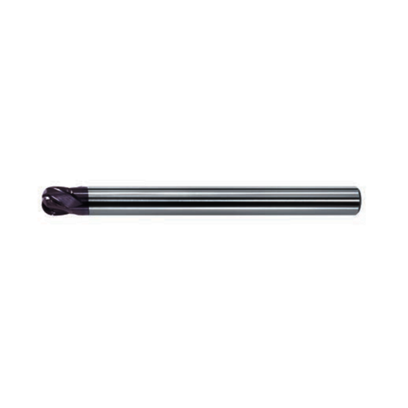 MITMAT 378290 0.3 in Corner Rad, 2 mm Mill Dia, 2 mm LOC, 50 mm OAL, 4 Flutes, Carbide, VC, Corner Radius & Corner Chamfer End Mill
