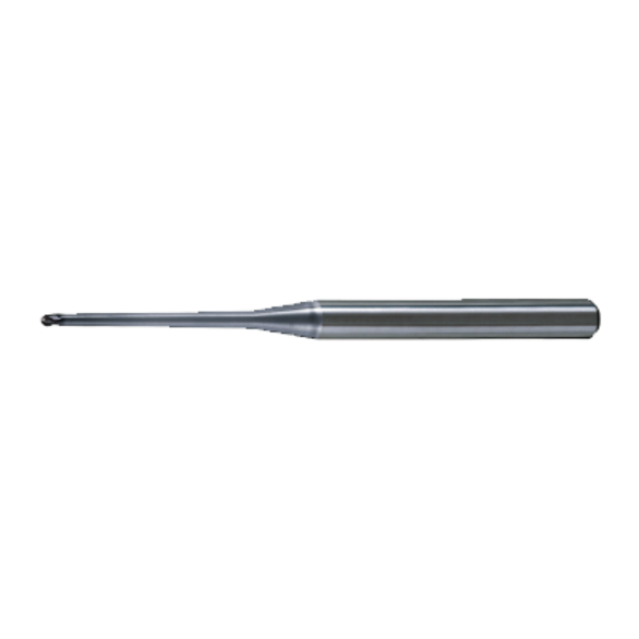 MITMAT 451485 5 mm Mill Dia, 3.5 mm LOC, 90 mm OAL, 3 Flutes, Carbide, VF, Ball End Mill