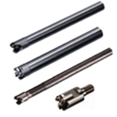 Mitsubishi 454213 0.3937 in Cutting Dia, 0.0984 in, 0.3346 in Dia Cylindrical Shank, Indexable Copy End Mill