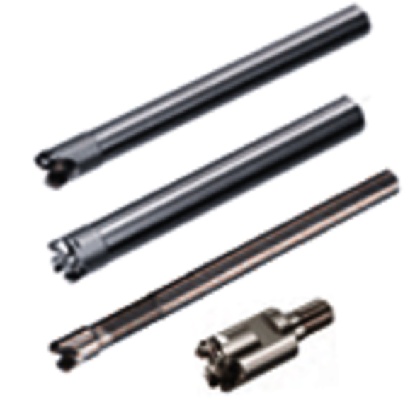 Mitsubishi 454213 0.3937 in Cutting Dia, 0.0984 in, 0.3346 in Dia Cylindrical Shank, Indexable Copy End Mill