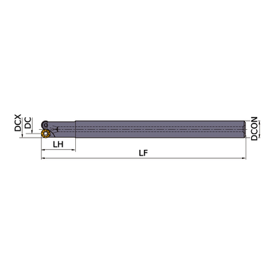 Mitsubishi 458409 0.4724 in Cutting Dia, 0.0984 in, 0.6299 in Dia Cylindrical Shank, Indexable Copy End Mill