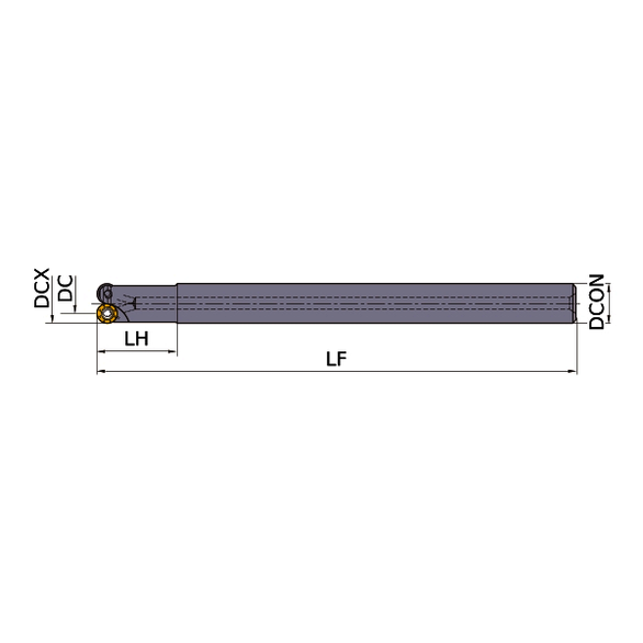 Mitsubishi 458409 0.4724 in Cutting Dia, 0.0984 in, 0.6299 in Dia Cylindrical Shank, Indexable Copy End Mill