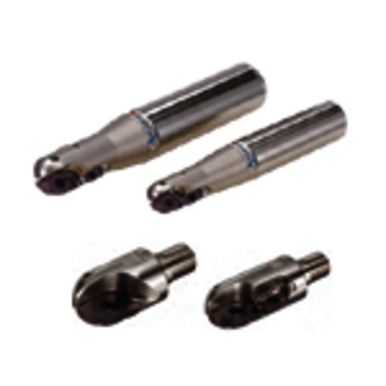 Mitsubishi 482388 1.1811 in Cut Dia, 1.2598 in Shank Dia, 13.7795 in OAL, Indexable Ball Nose End Mill
