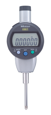 Mitutoyo ABSOLUTE® 543-472B ID-C 543 Flat Back Inch/Metric Standard Switchable Digimatic Indicator, 1 in Measuring, 0.0001 in Accuracy, 0.00005 in/0.001 mm Resolution, 6-Digit LCD Display