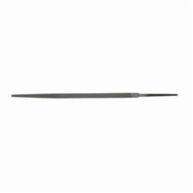 Nicholson 13114 Hand File, 5/8 in Dia x 8 in L, Second/Double Cut, American Tooth Pattern, Natural