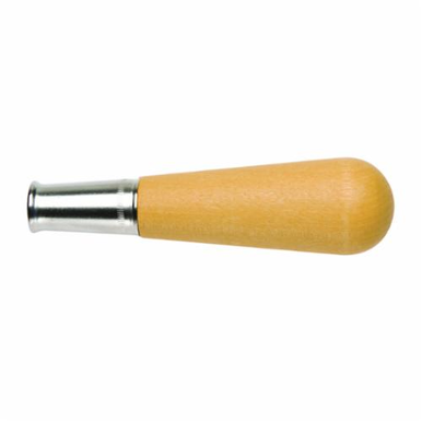 Nicholson 21503N File Handle, 4-1/8 in L, Wood/Metal Ferrule