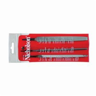 Nicholson 22015NN Hand File Set With Hang Up Hole, 3 Pieces, American Pattern