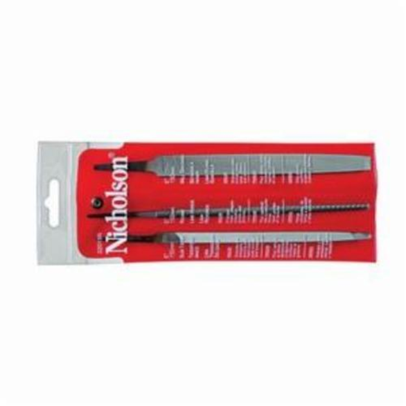 Nicholson 22015NN Hand File Set With Hang Up Hole, 3 Pieces, American Pattern
