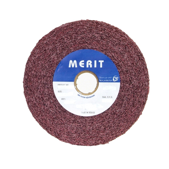 Merit 05539563442 8 AO Convolute Abrasive Wheel 3 Arbor