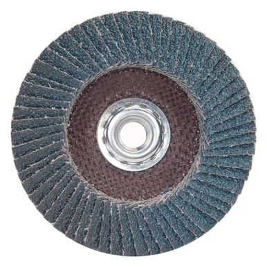 Norton® Charger™ R822 Standard Density Versatile Coated Flap Disc, 4-1/2 in Dia, 5/8-11, 60/Coarse, Type 27/Flat