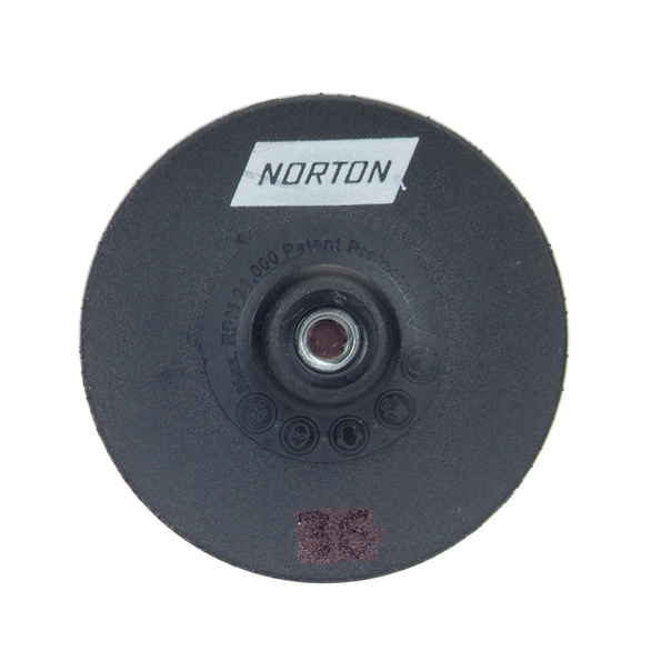 Norton® NorKut™ 63642503657 Coated Abrasive Disc, 3 in Dia, 7/16-20, 36/Extra Coarse, Zirconia Alumina Abrasive