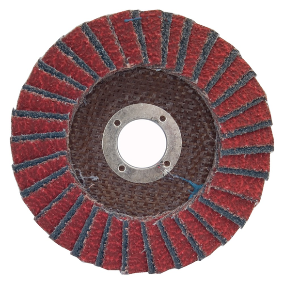 Norton® Red Heat® R961 Standard Density Coated Flap Disc, 6 in Dia, 7/8 in, 60/Coarse, Type 29/Conical