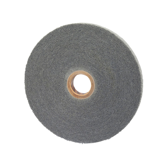 Norton® Bear-Tex® 66254403707 Convolute Non-Woven Abrasive Wheel, 8 in Dia x 1/2 in THK, 3 in, Fine Grade
