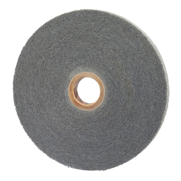 Norton® 66254421574 Convolute Non-Woven Abrasive Wheel, 12 in Dia x 1 in THK, 5 in, Fine Grade