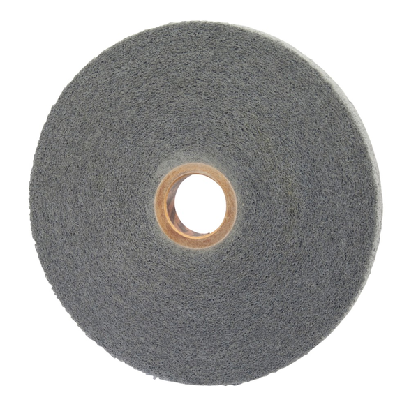 Norton® Bear-Tex® 66254421575 Convolute Non-Woven Abrasive Wheel, 8 in Dia x 1/2 in THK, 3 in, Fine Grade
