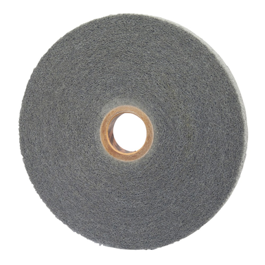 Norton® Bear-Tex® 66254421577 Convolute Non-Woven Abrasive Wheel, 8 in Dia x 1 in THK, 3 in, Fine Grade